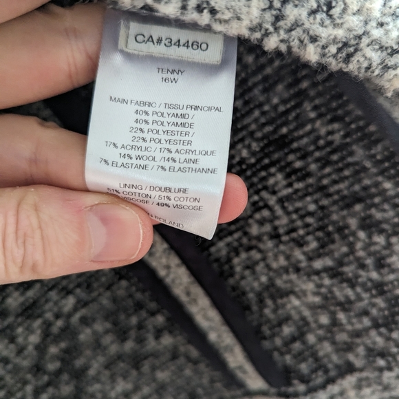 wool blazer - structures cardigan size 8 - Picture 3 of 5